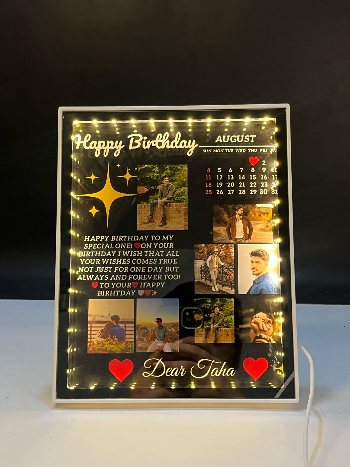 New Arrival Customize Led Birthday Frame