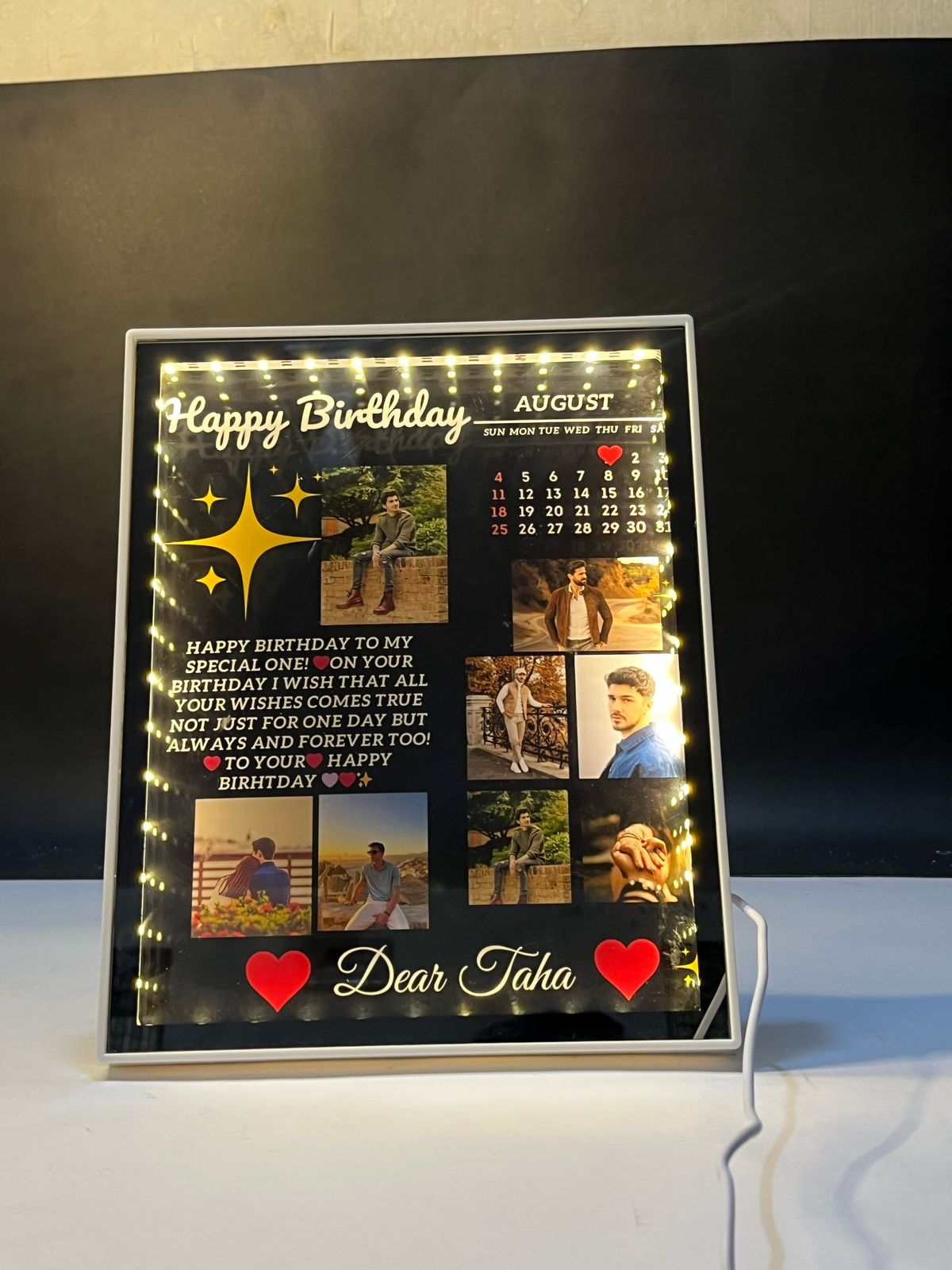 New Arrival Customize Led Birthday Frame