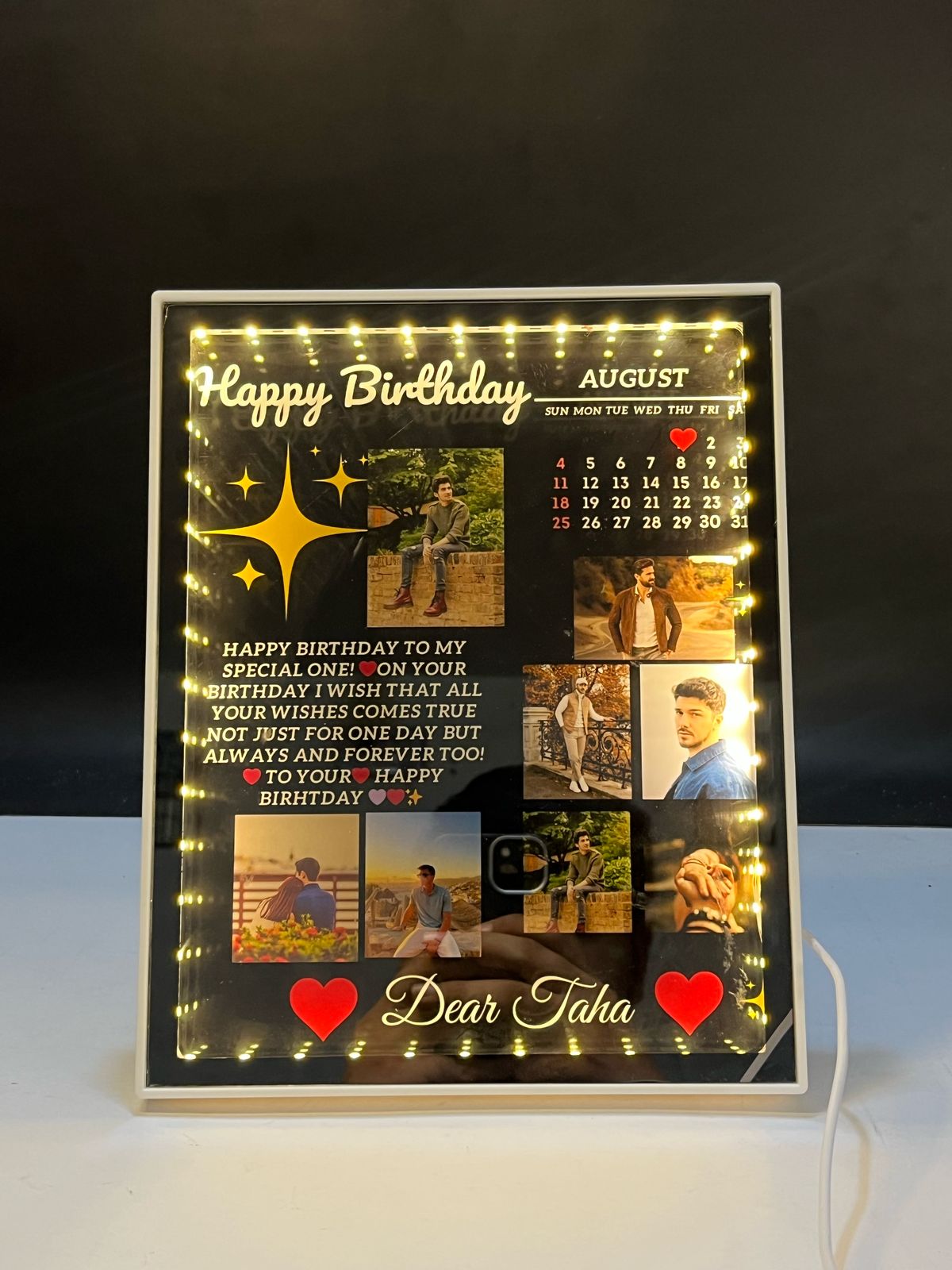 New Arrival Customize Led Birthday Frame