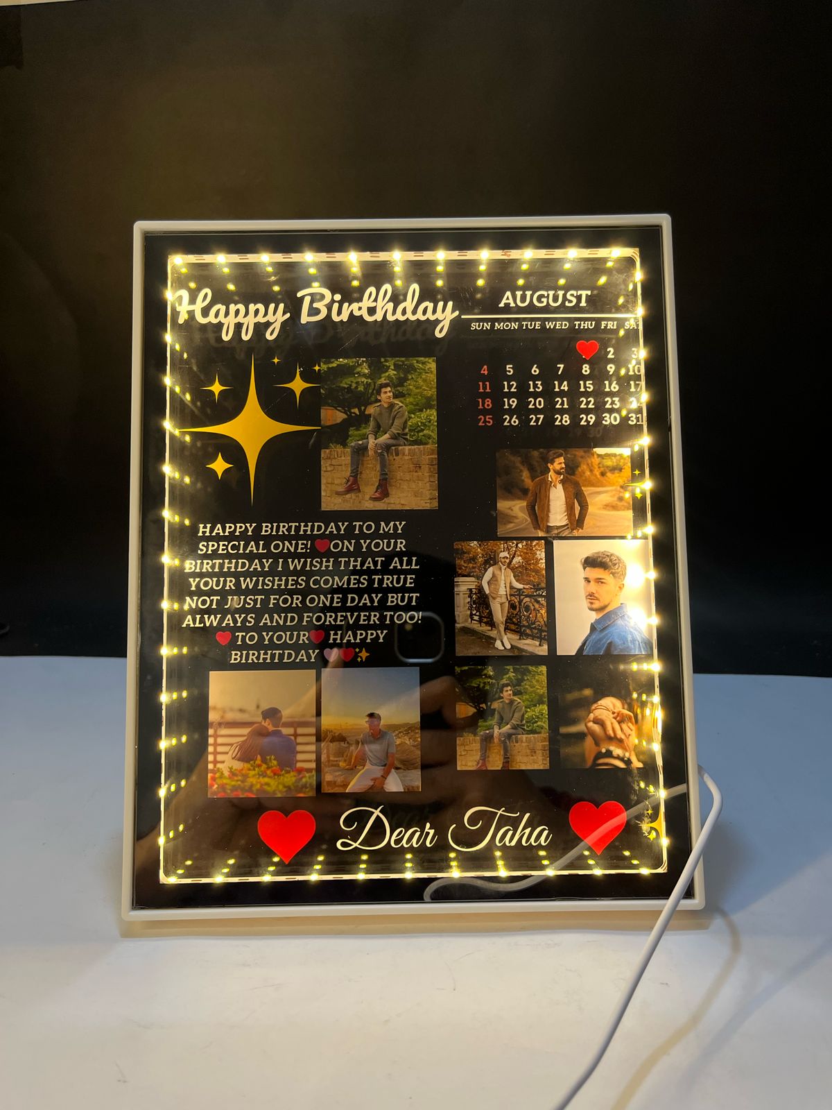 New Arrival Customize Led Birthday Frame