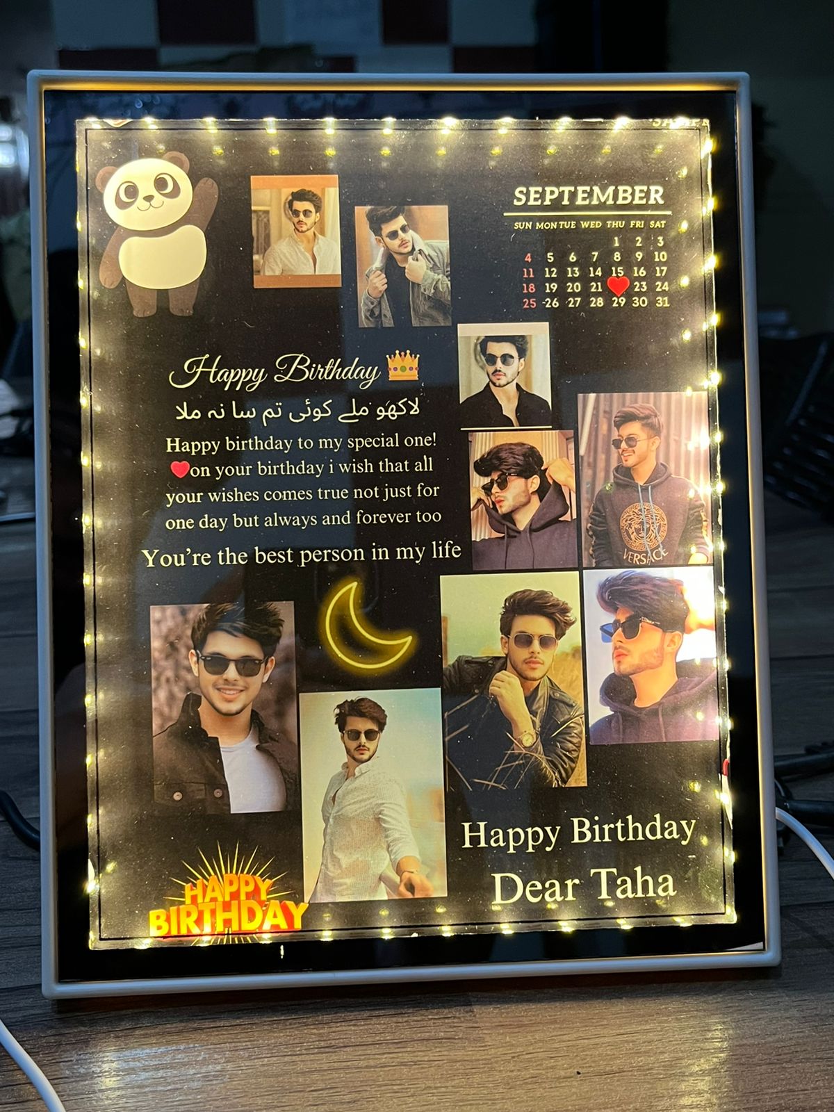 Customize Led light Mirror Photo frame
