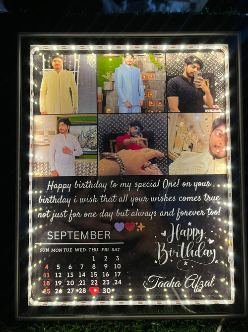 6 pics Customzie Birthday Led Photo frames