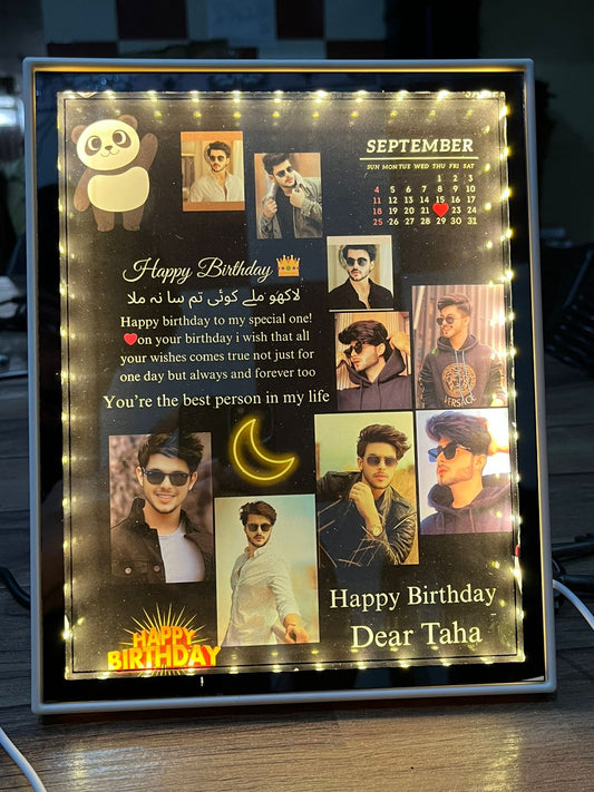 customize birthday led frame