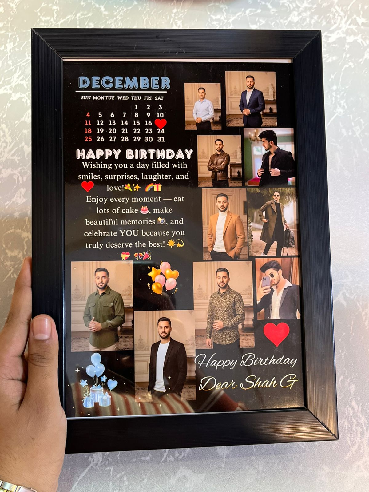 Customize Birthday Wooden Frame
