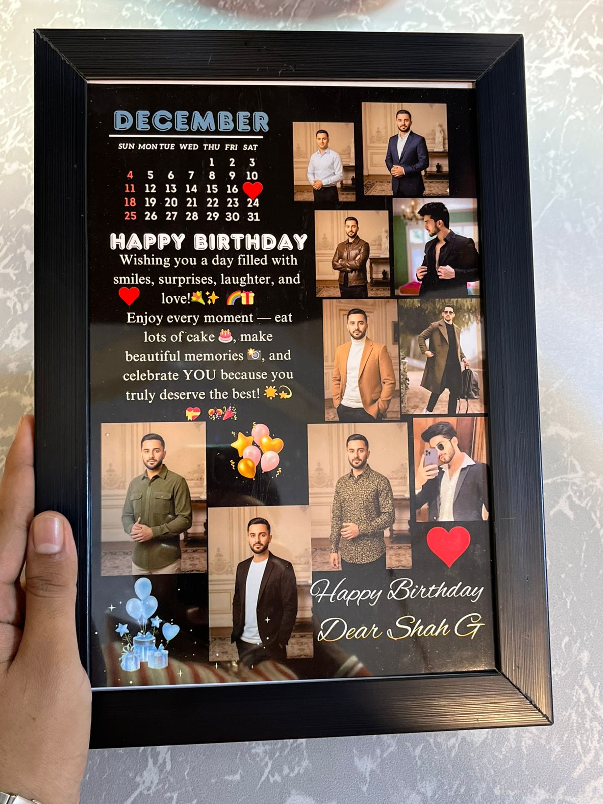 Customize Birthday Wooden Frame