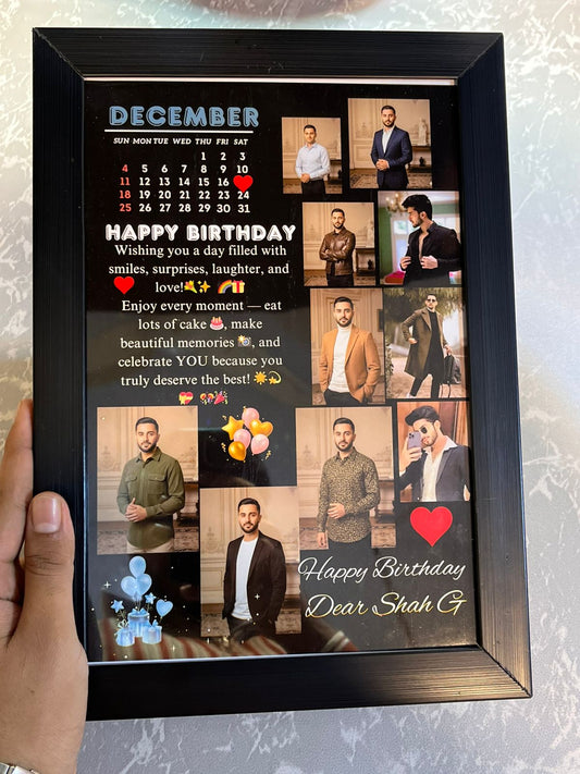 Customize Birthday Wooden Frame