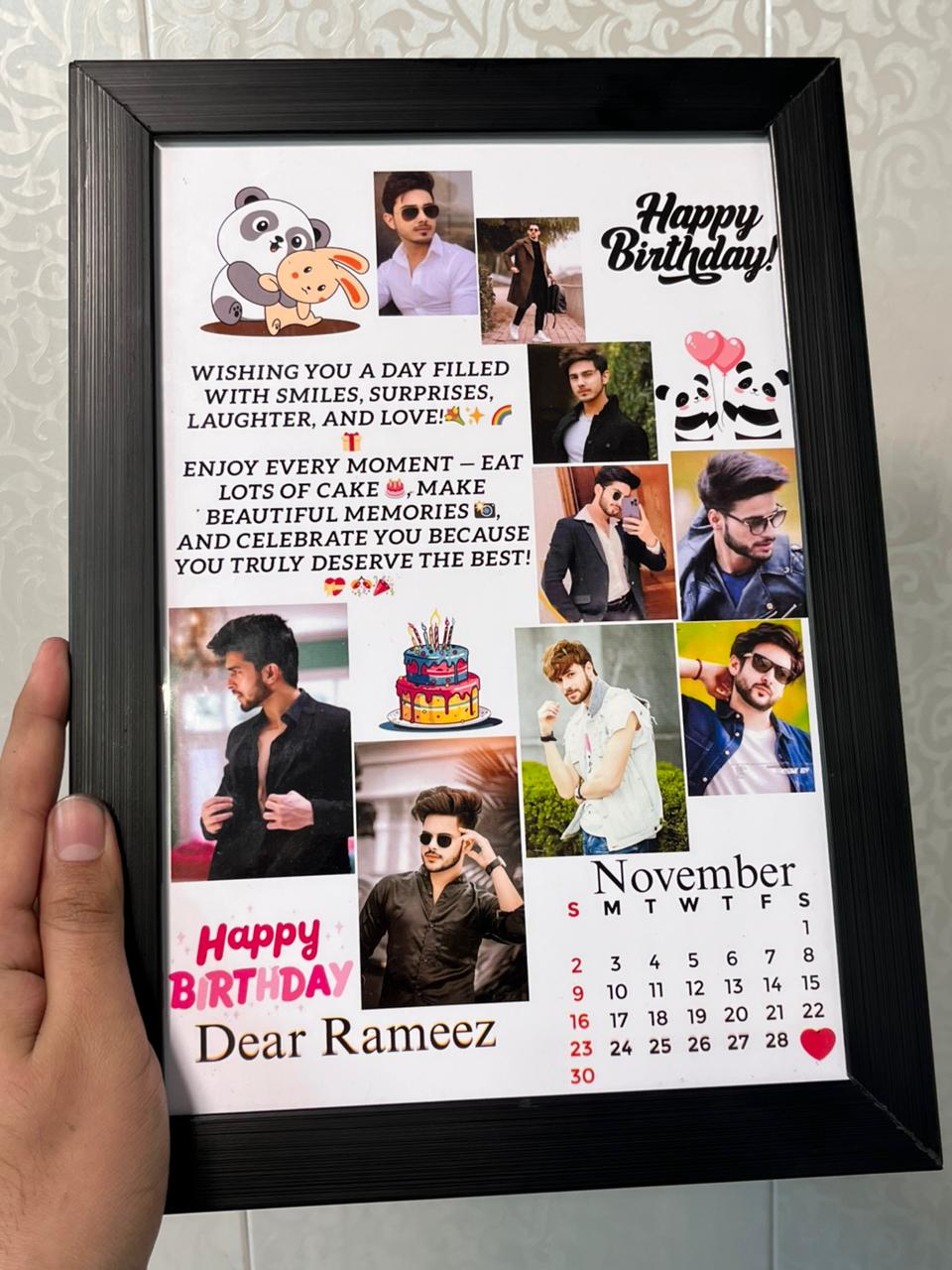 Customize Birthday Wooden frame