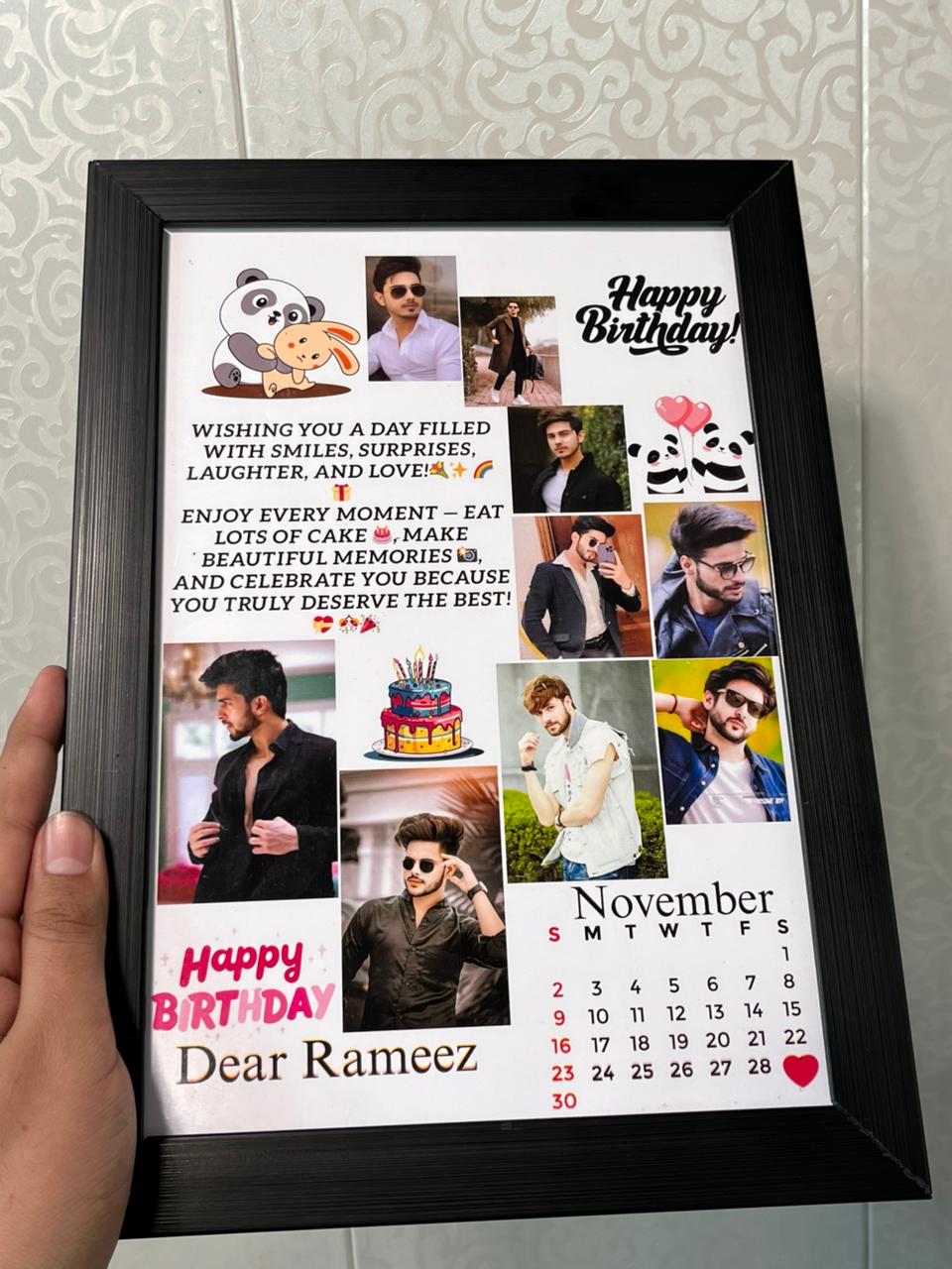 Customize Birthday Wooden frame