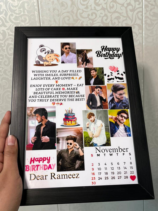 Customize Birthday Wooden frame
